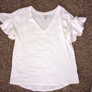 Ruffle sleeve top